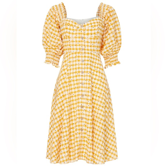 Hutch Gingham Daisy Seersucker Dress - Picture 1 of 8